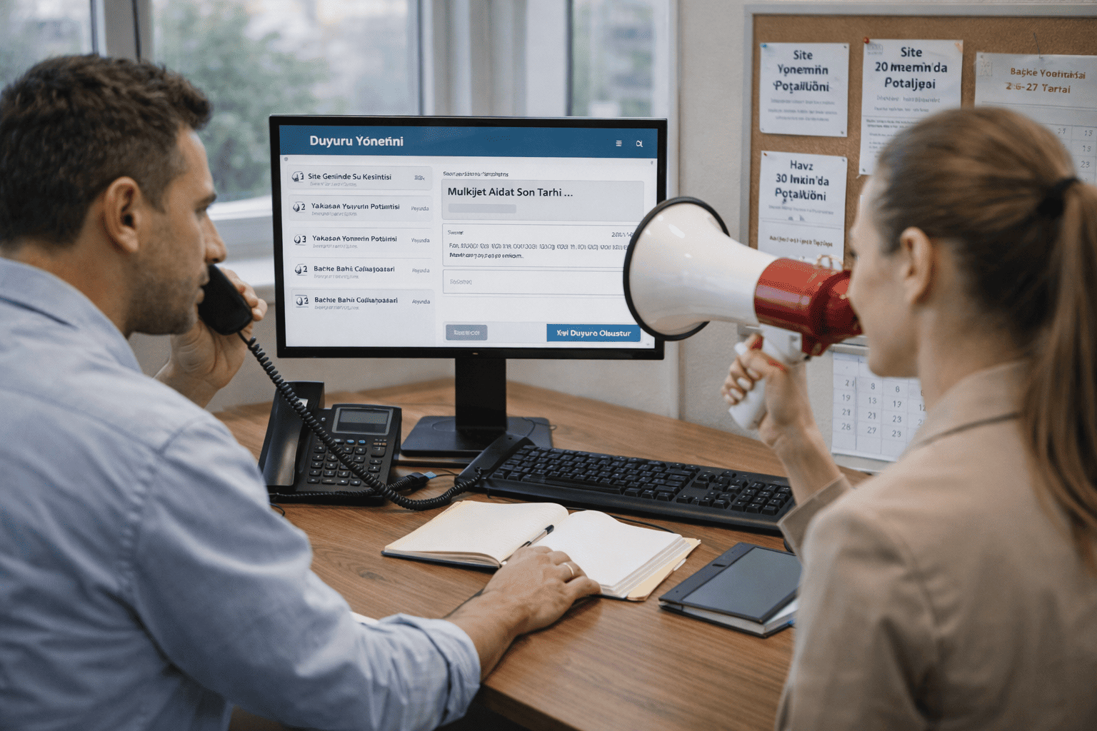 Site sakinleri ile iletişim, bilgilendirme ve duyuru süreçlerinin yönetimi