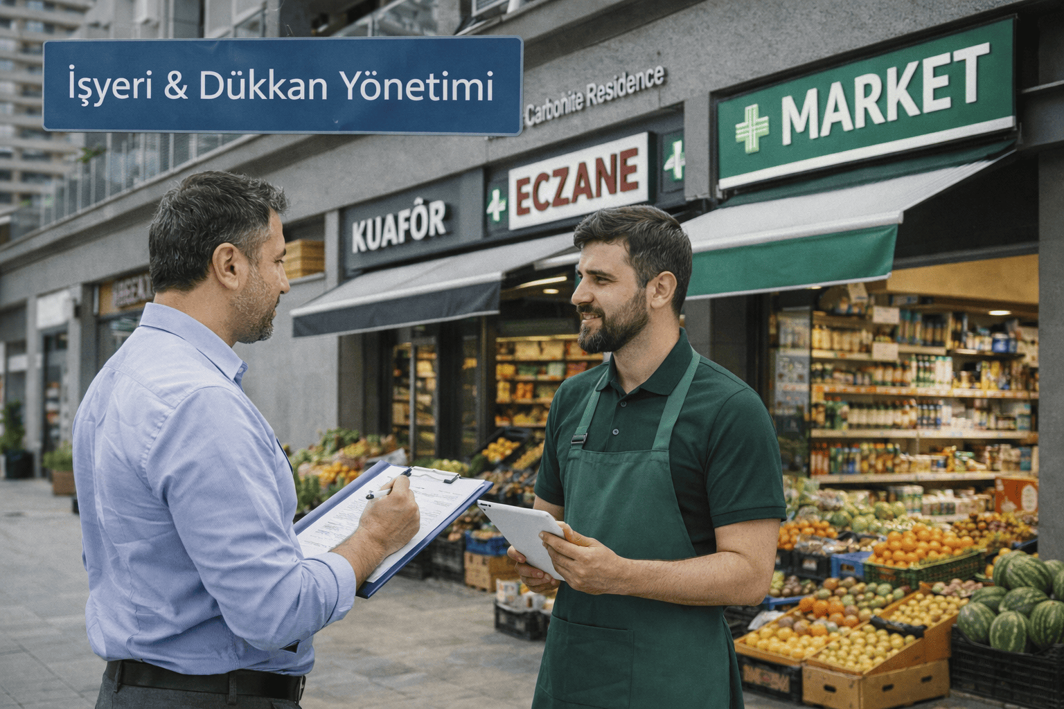 Site içerisindeki işyeri ve dükkanların yönetimi ve operasyonel süreçleri